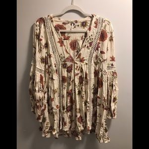 Free People Floral Tunic